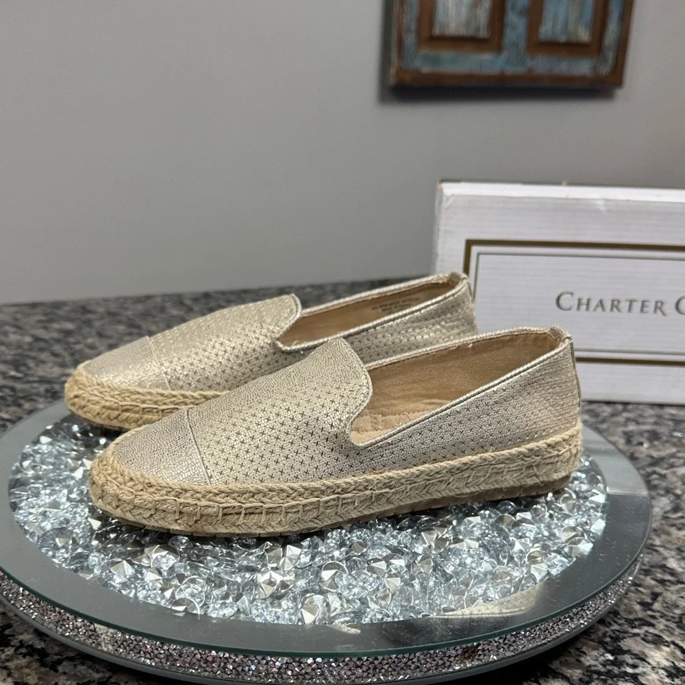 Charter Club Women's Metallic Espadrilles 5.5 NEW